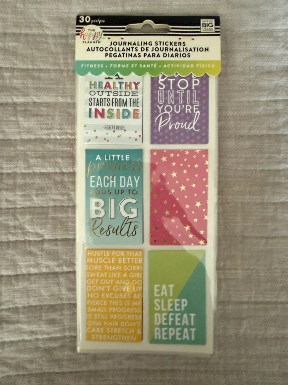 The Happy Planner Motivational Journaling Stickers - Multicolor